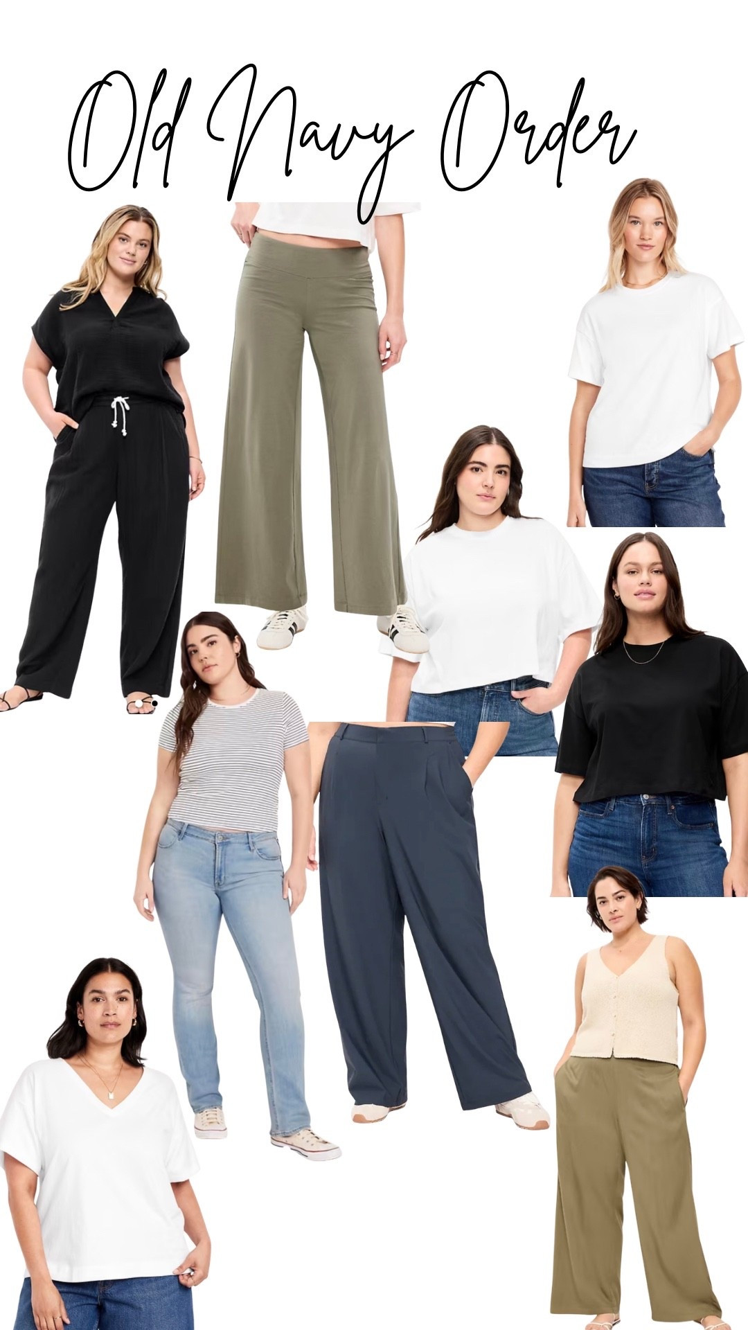 Menopause mid section chronicles! We’re done with the high rise and going to try some mid rise options! Also, if it’s not comfortable, I’m not wearing it!  Period!
Large gauze top and matching pants. XL playa wide leg pants. XL tees. Size 16 regular mid rise bootcut jeans. Large regular trouser pants. Large regular mid rise wide leg pants.  

#LTKOver40 #LTKSaleAlert #LTKMidsize