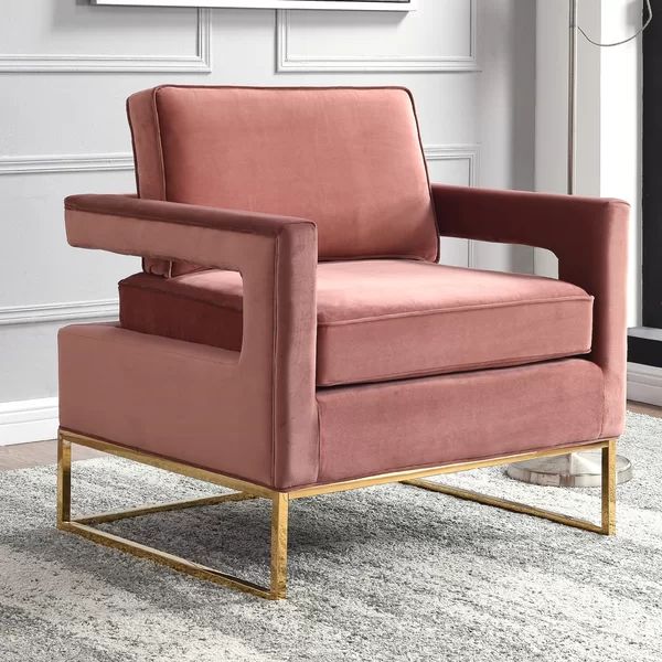 Binghamton 33.5'' Wide Velvet Armchair | Wayfair North America