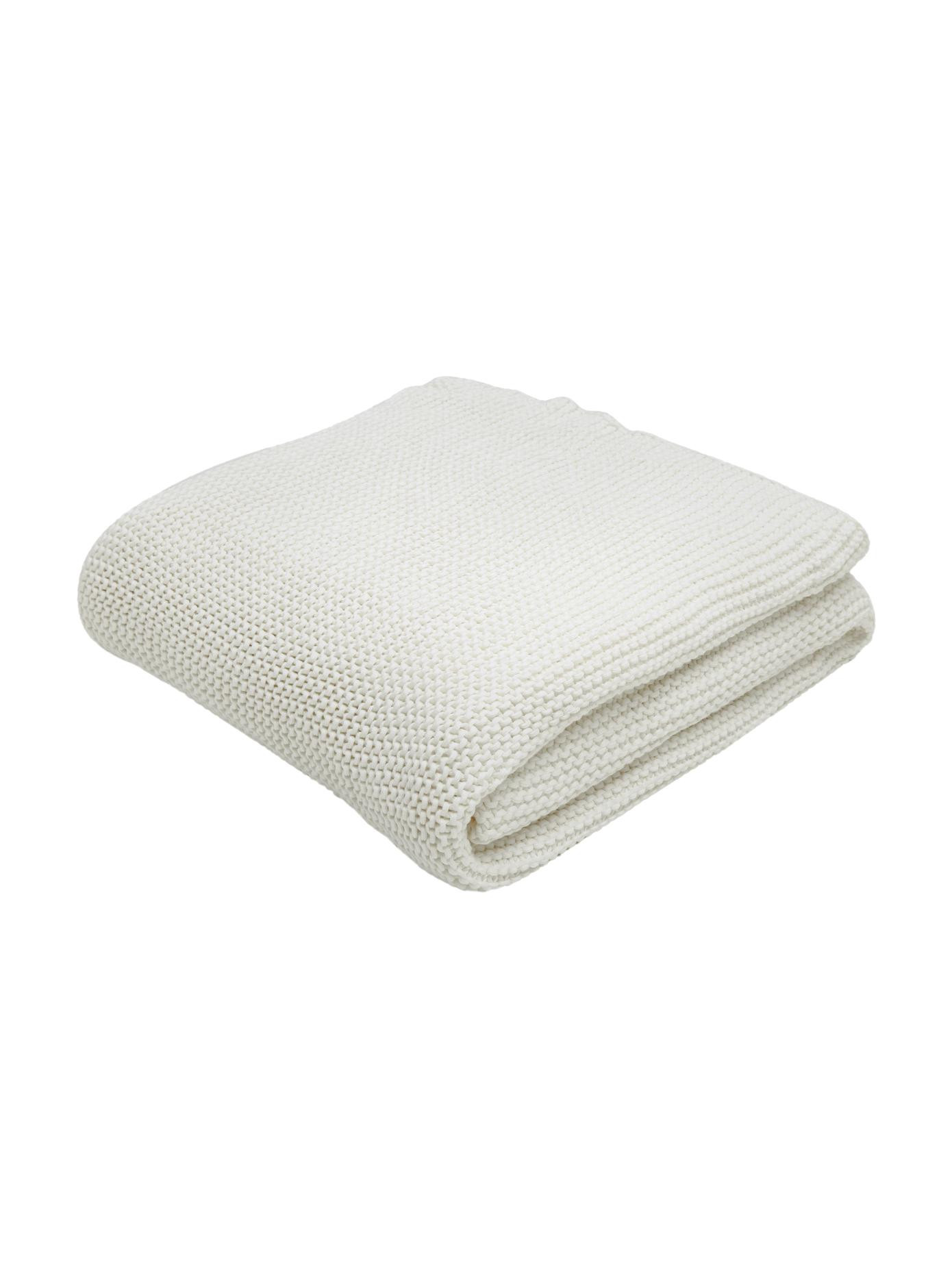 Plaid en coton bio blanc Adalyn | WestwingNow | WestwingNow EU