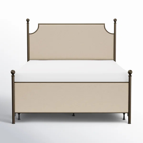 Aasif Upholstered Metal Standard Bed | Wayfair North America