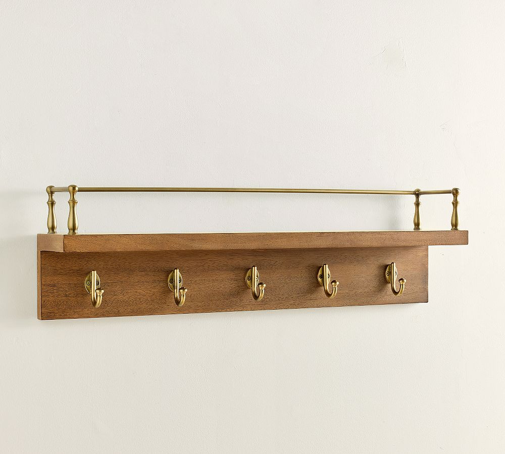 Summerville Entry Shelf With Hooks | Pottery Barn (US)