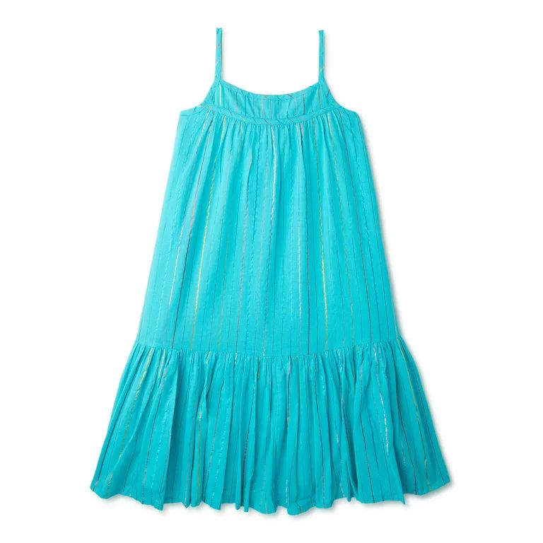 Wonder Nation Girls Lurex Dress Sizes 4-18 & Plus - Walmart.com | Walmart (US)