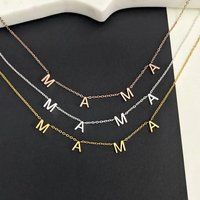 Mom Gift, Mama Necklace, Mother Mother's Day Gifts, Letter Name Nameplate Dainty Necklace | Etsy (US)