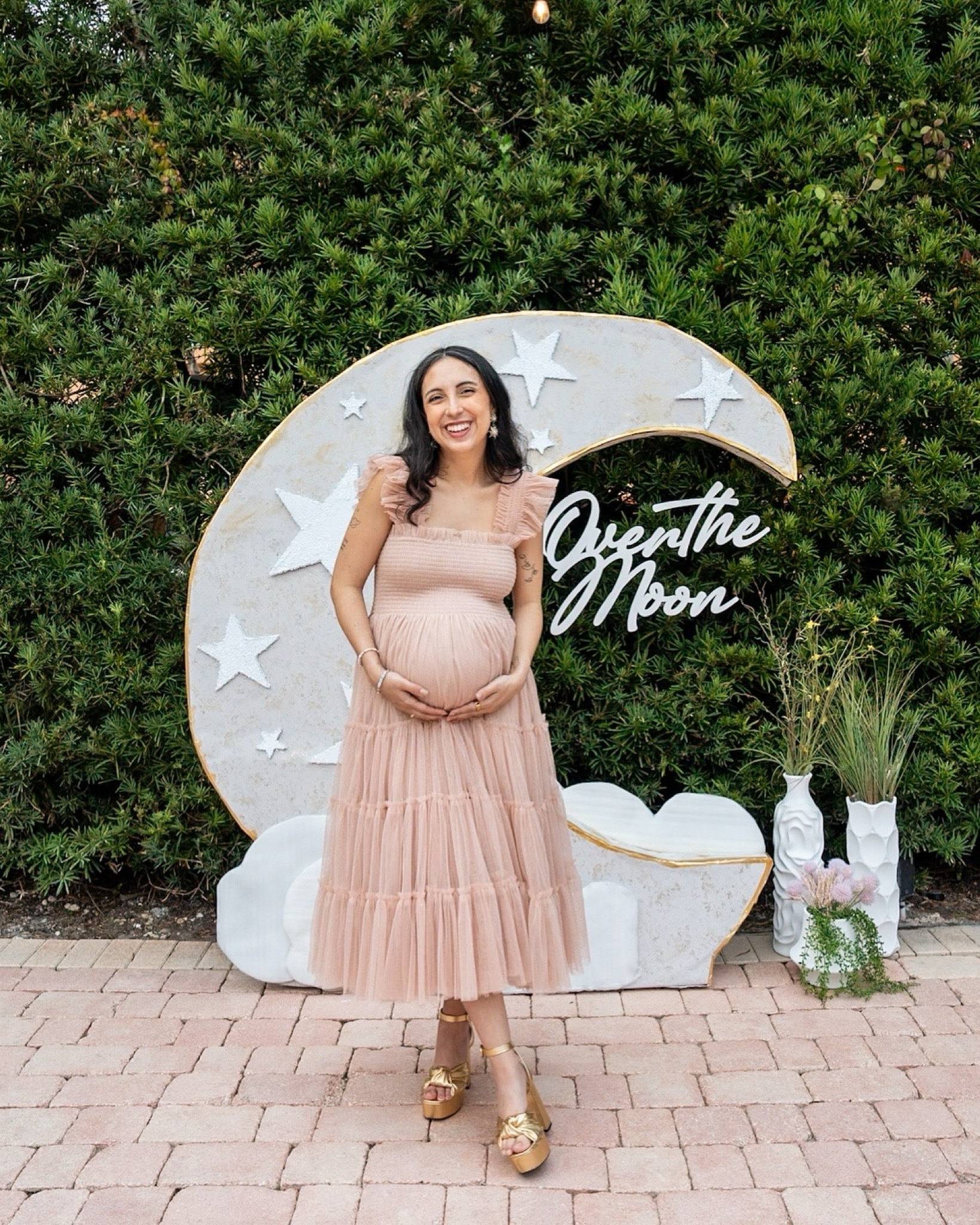 Baby Shower look 🌟 over the moon, stars and moon theme! 

#LTKShoeCrush #LTKFindsUnder100 #LTKBump