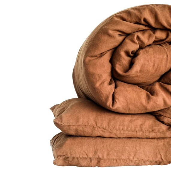 Beflax 100% French Flax Linen Duvet Cover Set | Soft Stone Washed Linen Set 3 pcs | Farmhouse Des... | Etsy (US)