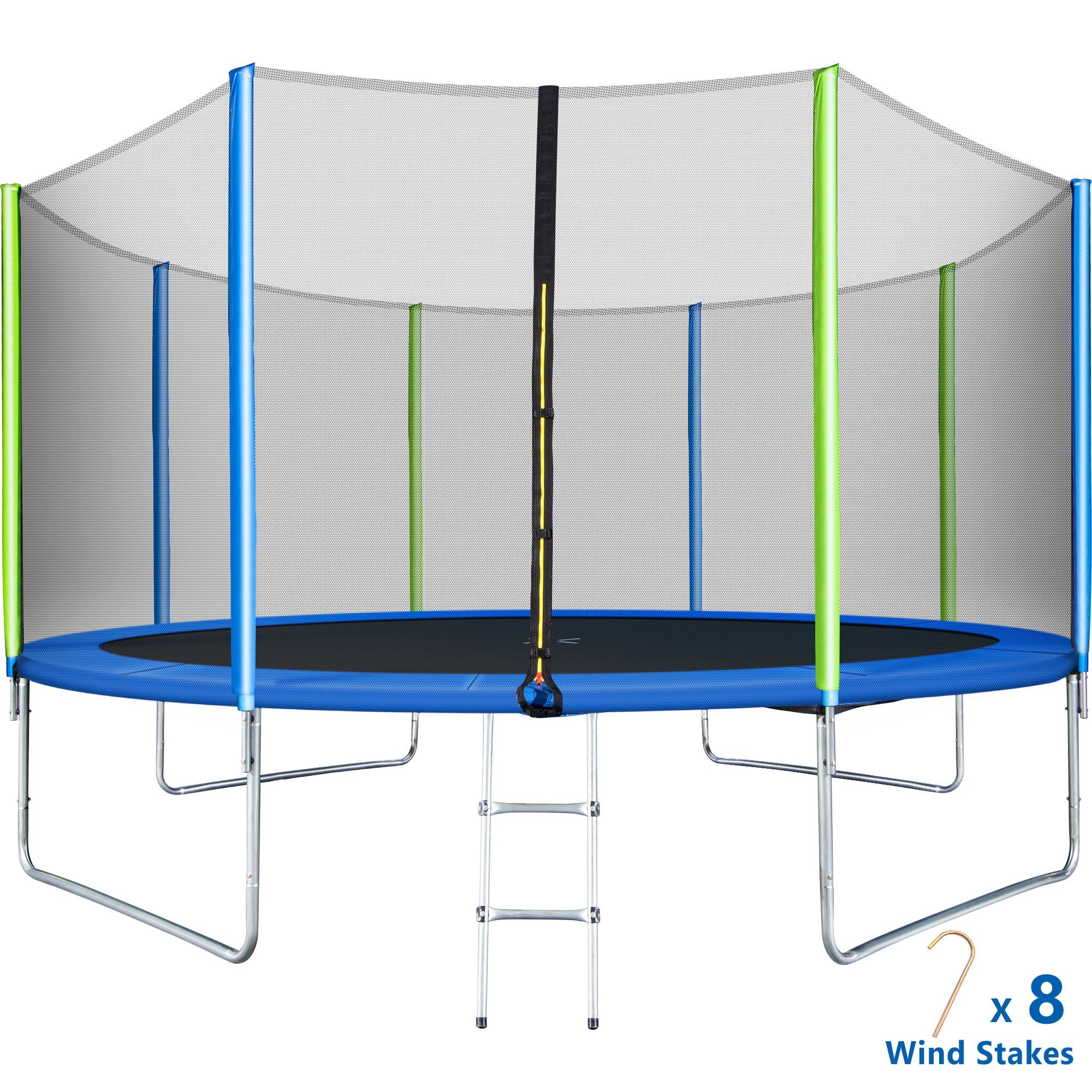 YORIN 850LBS 12FT 14FT 16FT Trampoline for Kids Adults, Outdoor Trampoline with Safety Enclosure ... | Walmart (US)