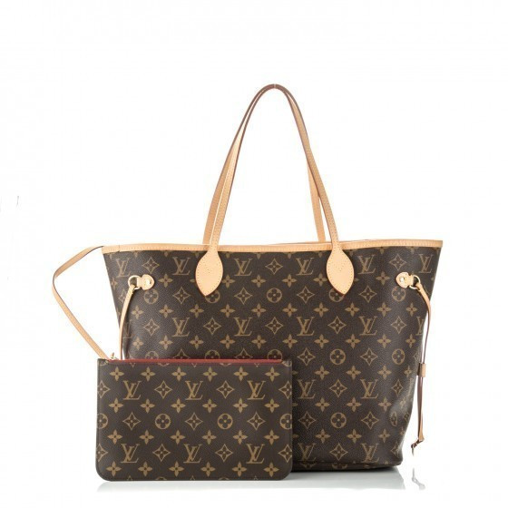 Women's Louis Vuitton Neverfull Monogram MM Cerise Lining | StockX
