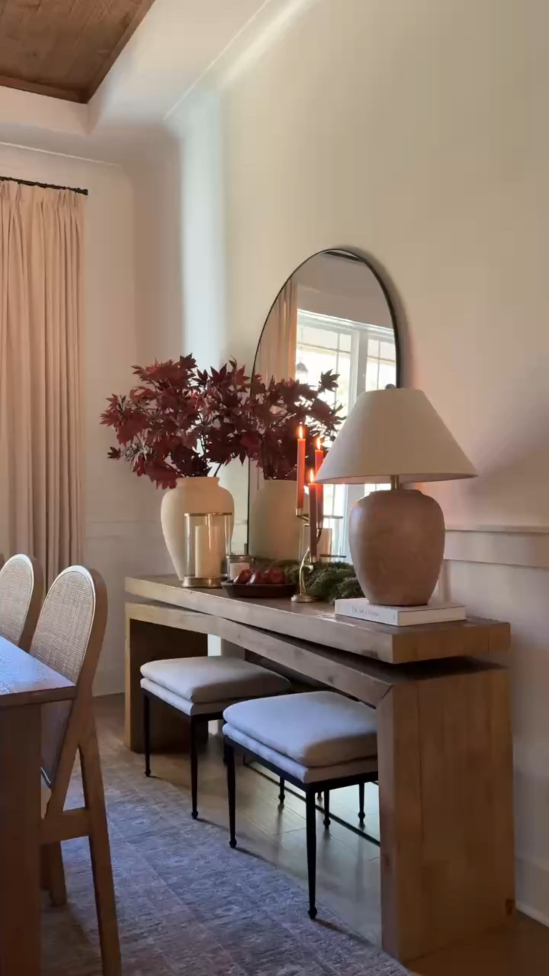 I love how Christmas came together in our dining room this year! It’s the pops of red and twinkle lights for me 😍 I’m using 2 of these branches here!

#LTKFindsUnder50 #LTKHoliday #LTKHome