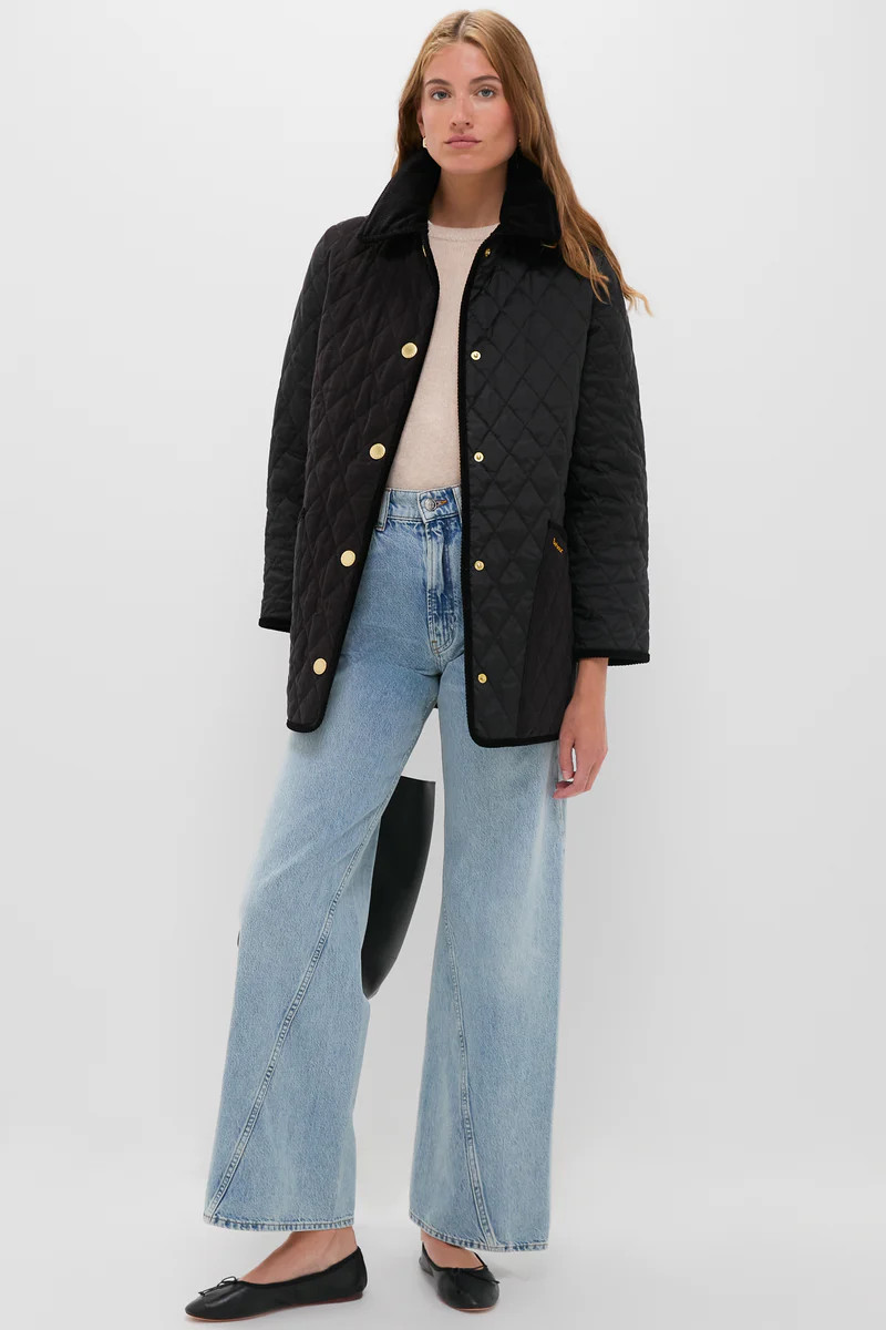 Black Meryl Quilted Jacket | Tuckernuck (US)