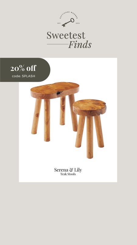 Serena & Lily. 20% off everything with code Splash. My wood stool arrived and I can’t wait to get them out! 

#LTKFind #LTKhome #LTKsalealert