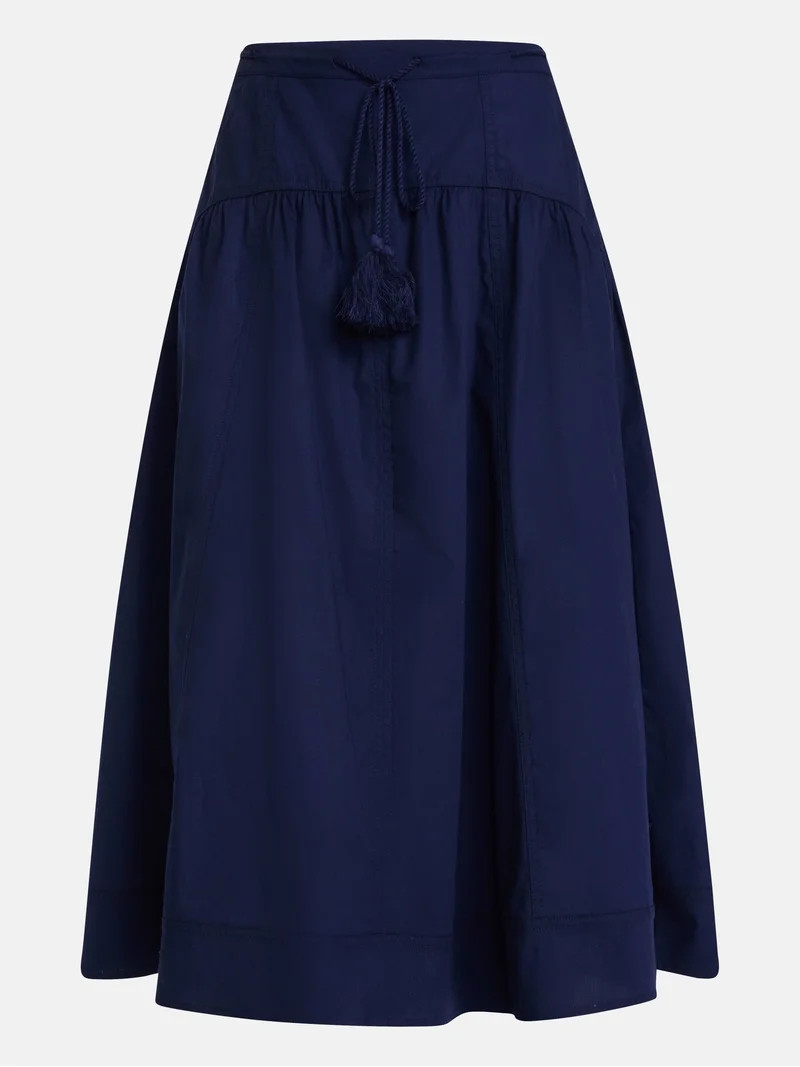 Scenario Women's and Women's Plus Tie Waist Midi Skirt, Sizes XS-4X | Walmart (US)