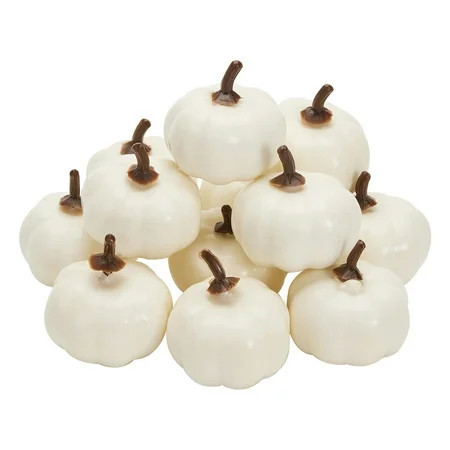 8/12/24/48PCS Halloween Pumpkin Decorations Artificial Pumpkins Ornaments Fall Harvest Thanksgiving Decor for Home Party | Walmart (US)