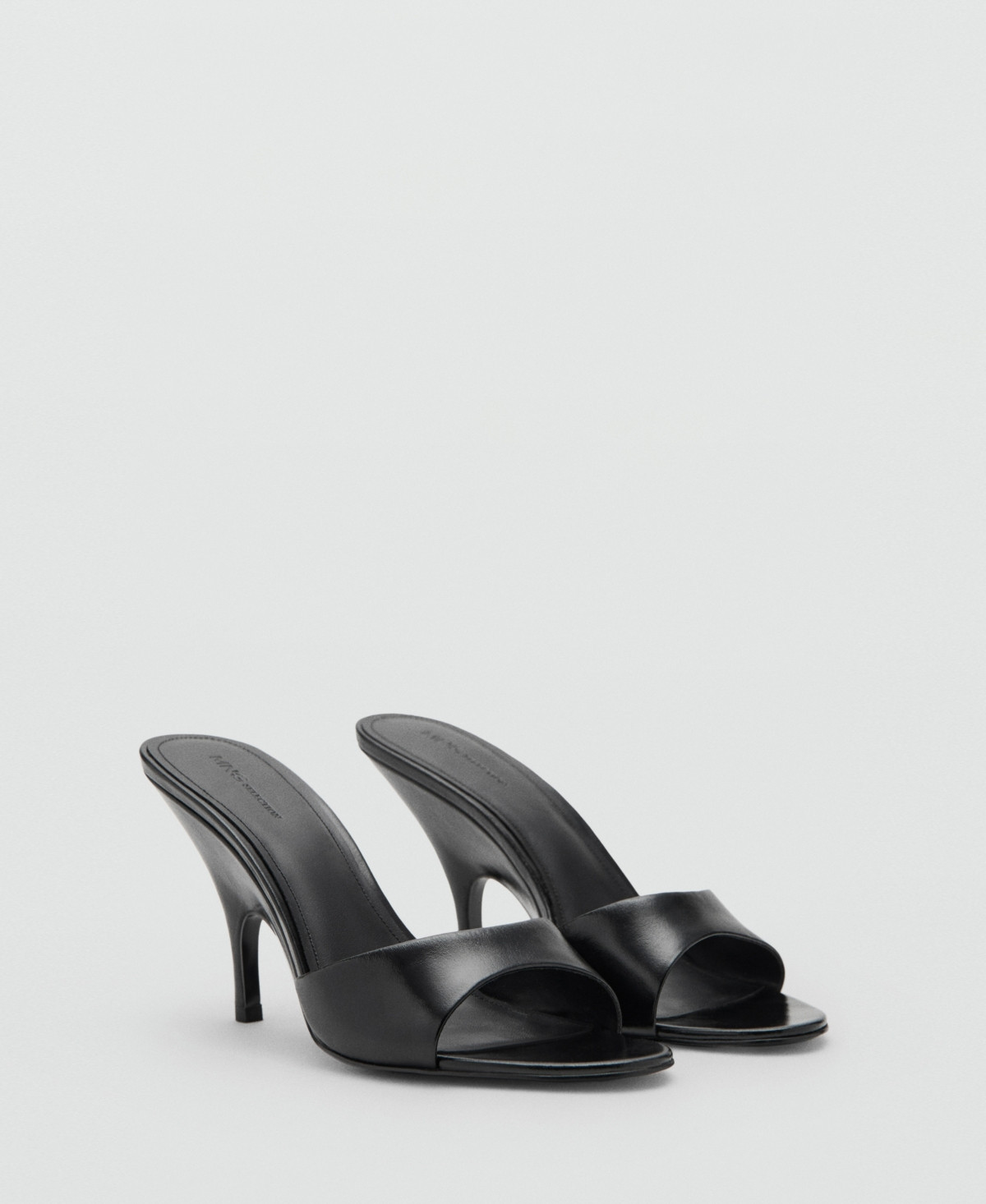 Mango Women's Wedge Heel Leather Sandals - Black | Macy's
