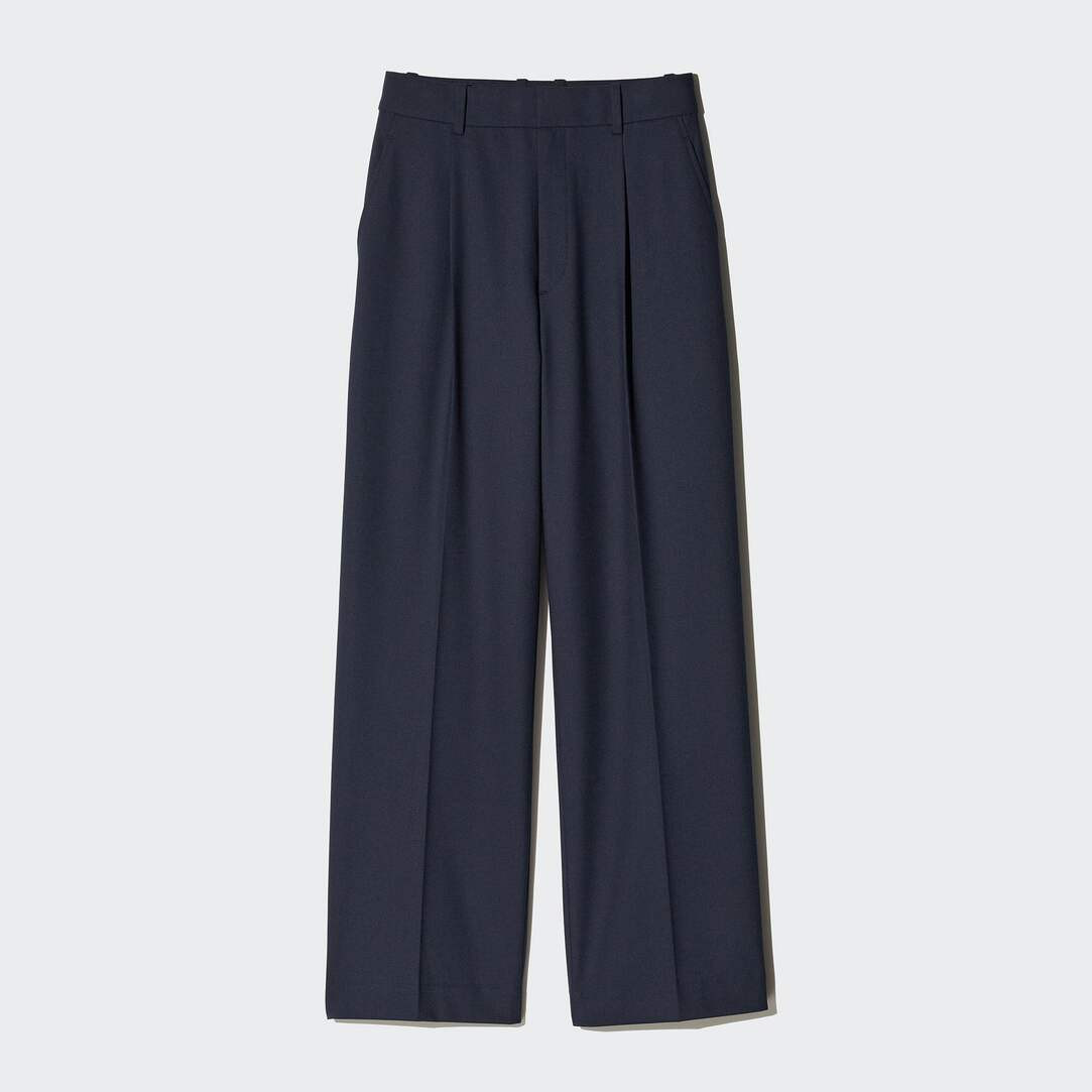 PLEATED WIDE LEG TROUSERS | UNIQLO (UK)