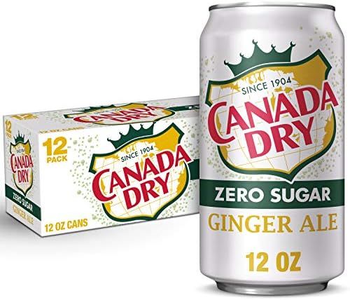 Canada Dry Zero Sugar Ginger Ale Soda, 12 fl oz cans, 12 pack | Amazon (US)