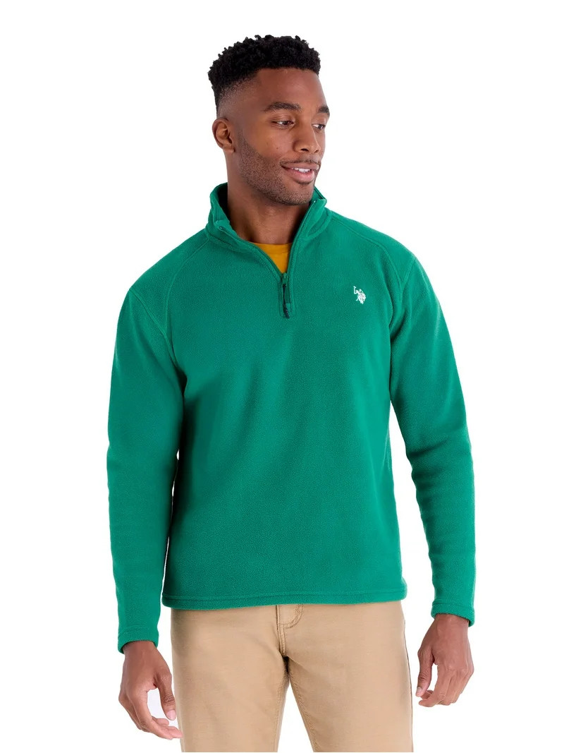 U.S. Polo Assn. Men's Polar Fleece Quarter Zip - Walmart.com | Walmart (US)