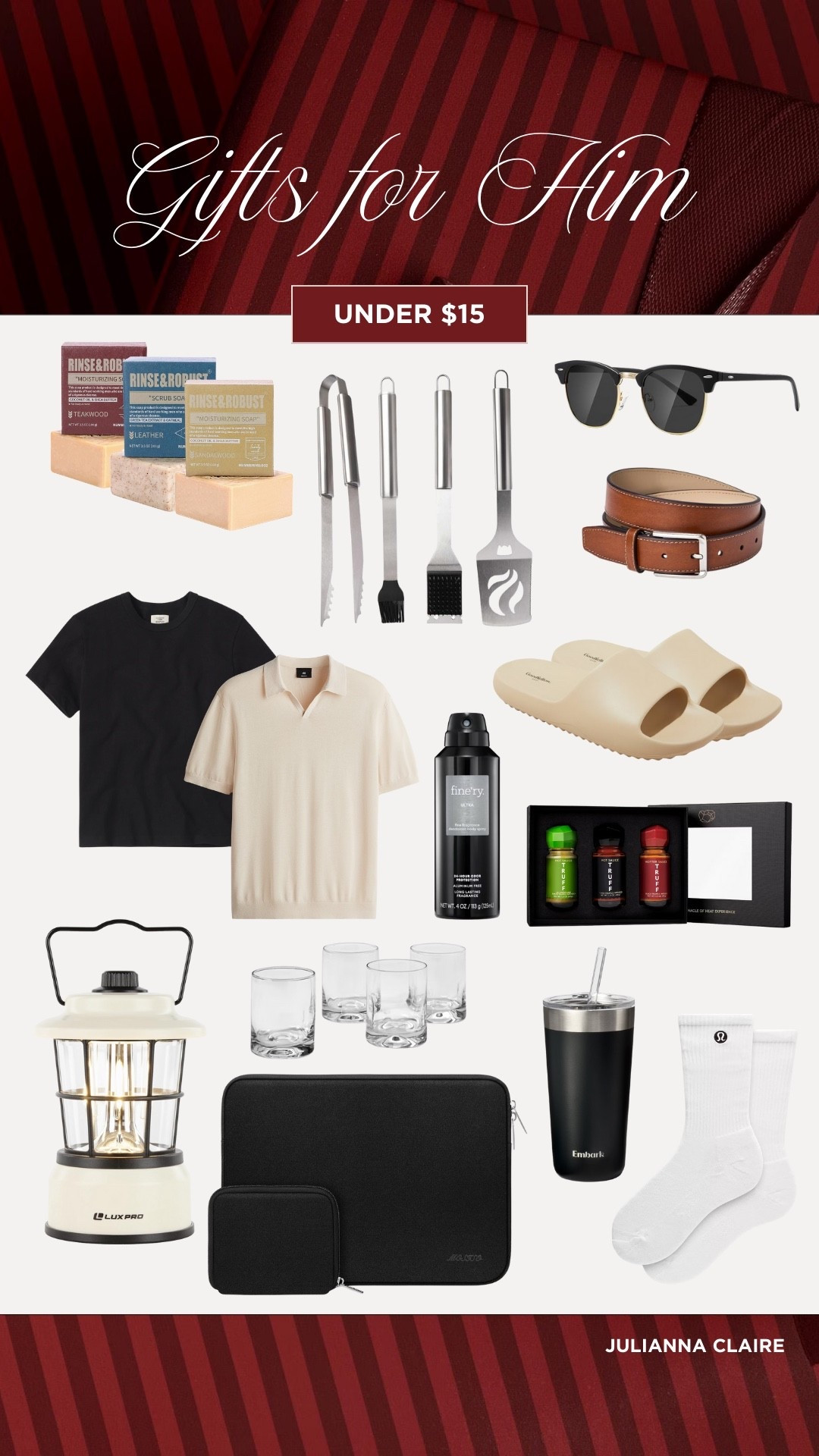 Gift guide for him under $15!

#LTKGiftGuide #LTKMens