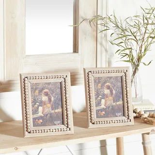 Light Brown Wood Bohemian Photo Frame Standard - 9 x 1 x 11 - On Sale - Overstock - 33559824 | Bed Bath & Beyond