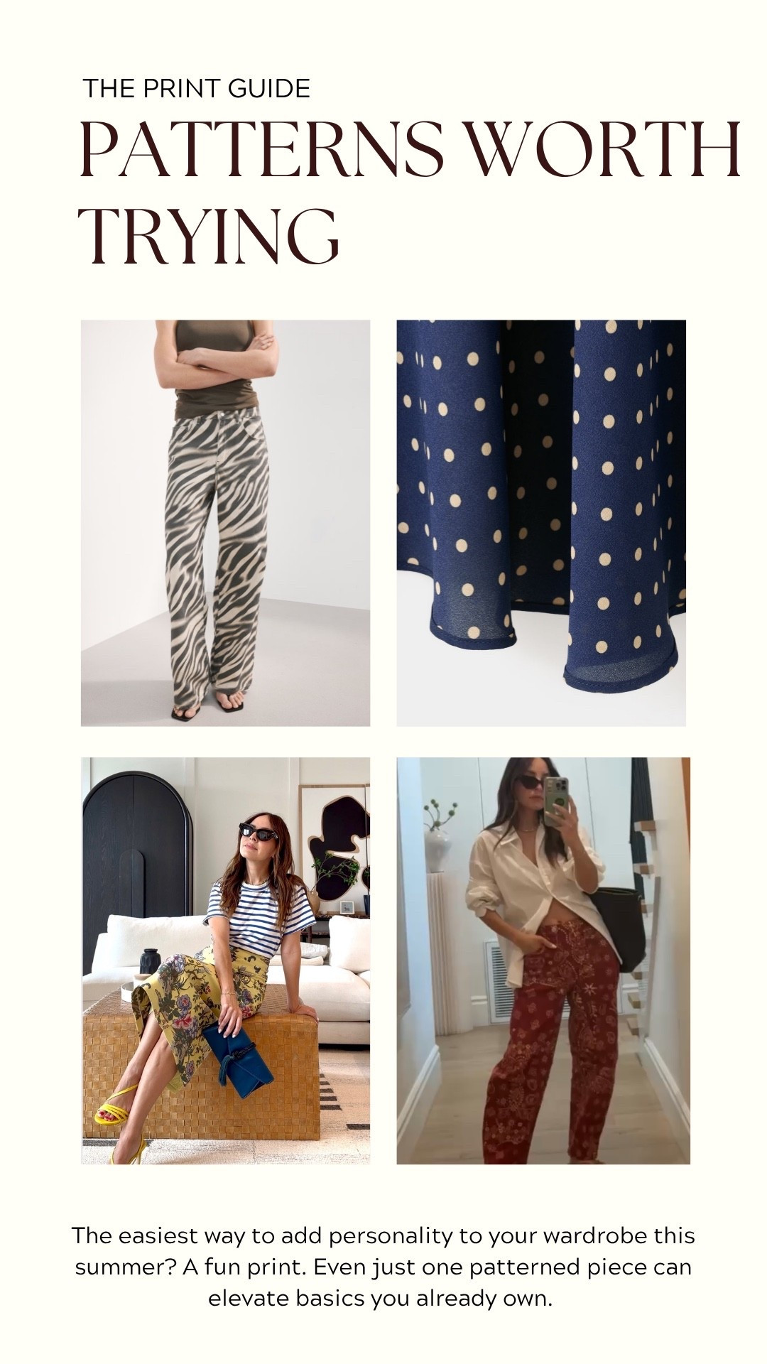 Prints I am loving for this spring & summer😍 I’ve been loving how prints instantly make an outfit feel more styled and intentional without needing much else. Zebra, polka dots, stripes, florals, and bandana prints are all so in right now and still feel timeless enough to wear year after year.

#LTKSeasonal #LTKootd #LTKgrwm