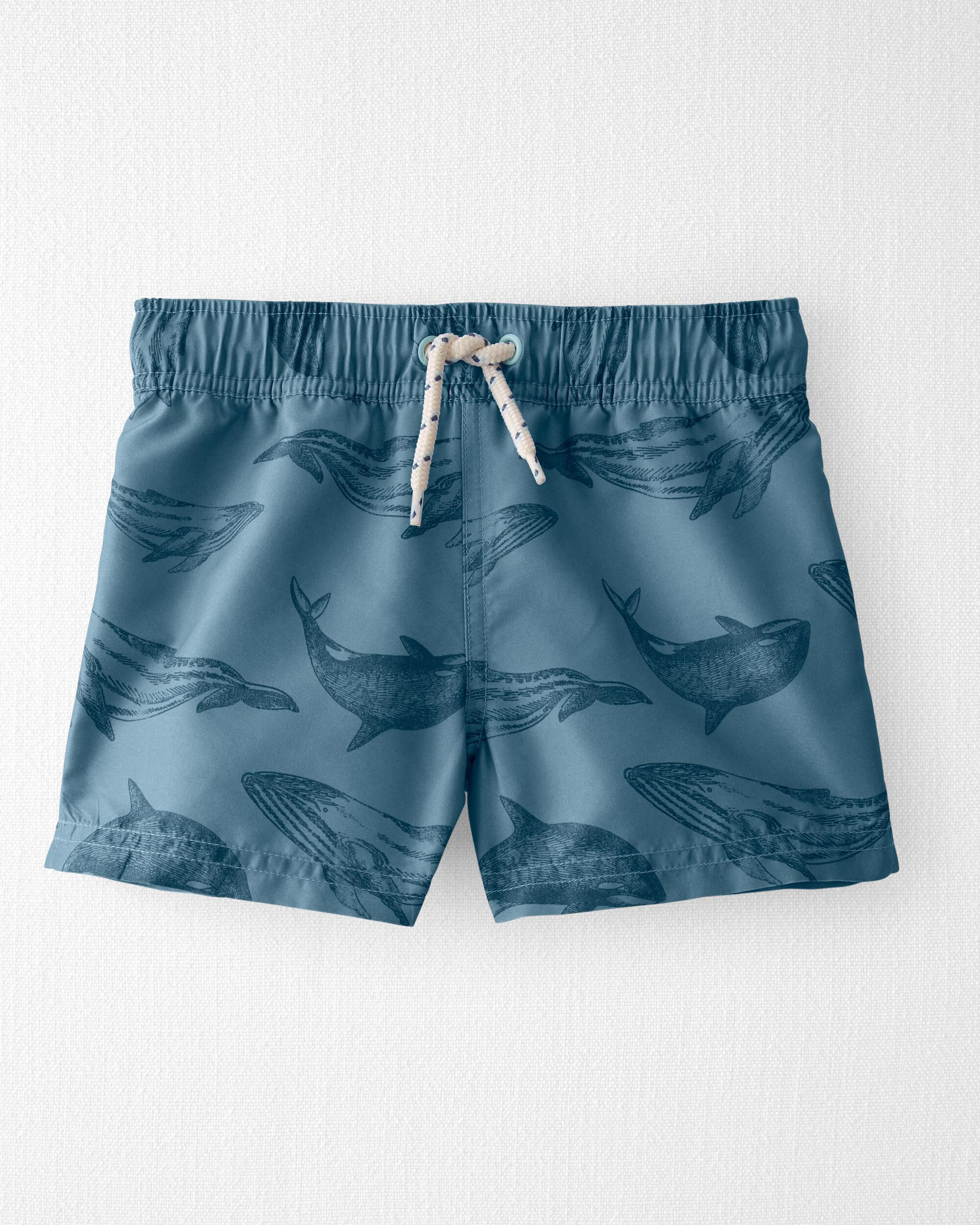 Blue Toddler Recycled Swim Trunks | carters.com | Carter's