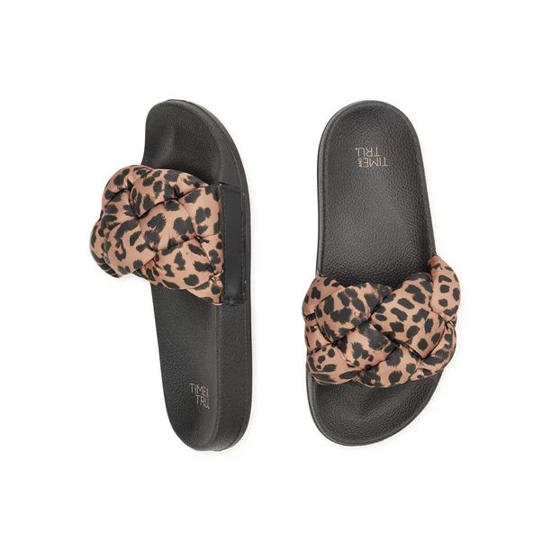 Time and Tru Women's Braided Pool Slide Sandals | Walmart (US)