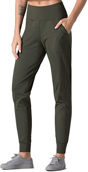 Dragon Fit Joggers for Women with Pockets,High Waist Workout Yoga Tapered Sweatpants Women's Loun... | Amazon (US)