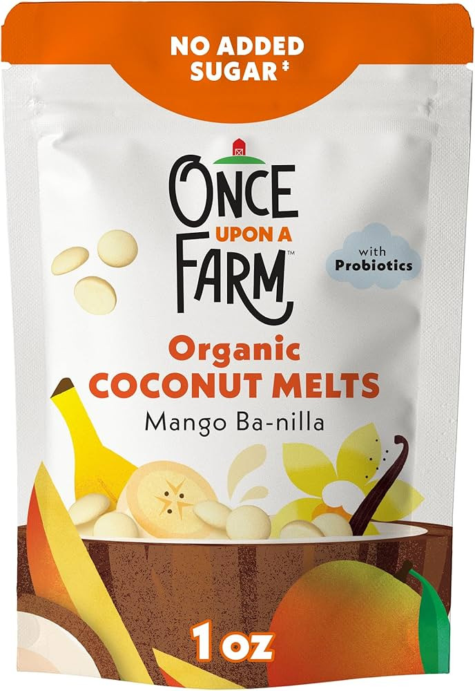 Once Upon a Farm Coconut Melts, Mango Ba-nilla 1oz | Amazon (US)