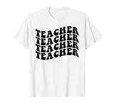 Retro Teacher Inspirational Smile Teacher Elementary School T-Shirt | Amazon (US)