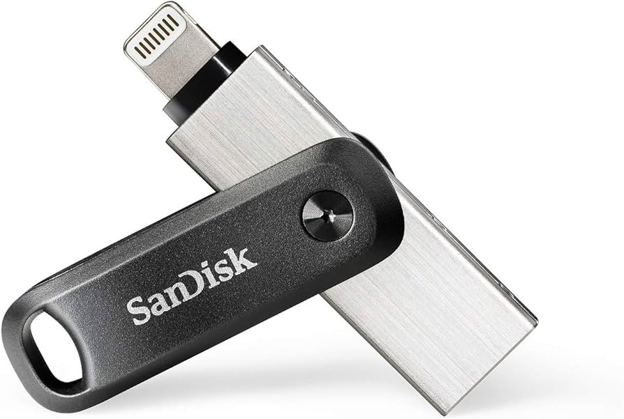 Pendrive SanDisk 64GB iXpand Go SDIX60N-064G-GN6NN, para iPhone e iPad, preto | Amazon (BR)