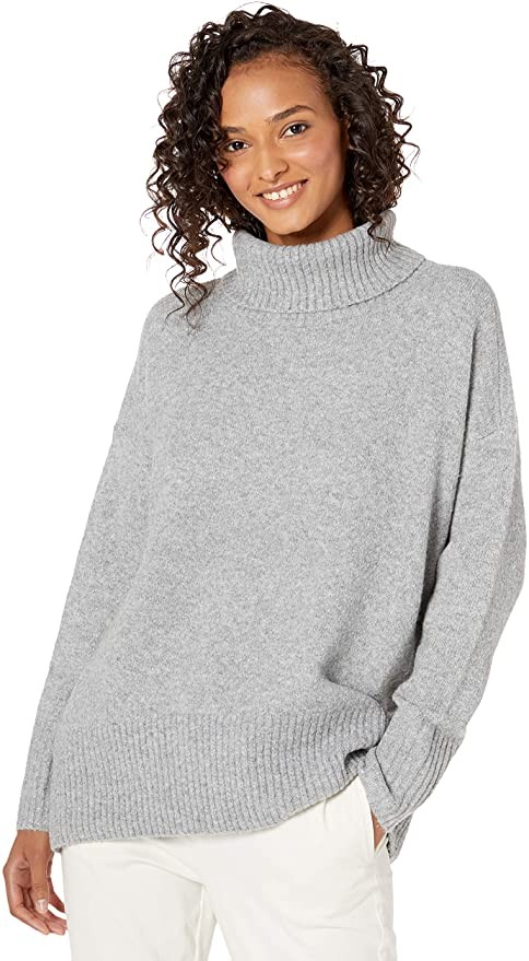 Amazon Brand - Daily Ritual Women's Oversized Cozy Boucle Turtleneck Sweater | Amazon (US)