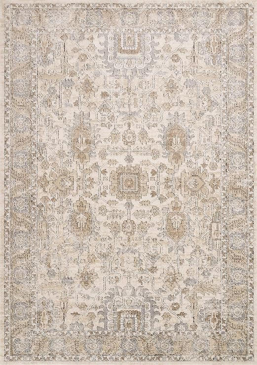 Loloi II Teagan Area Rug, 5'-3" x 7'-6", Ivory/Sand | Amazon (US)