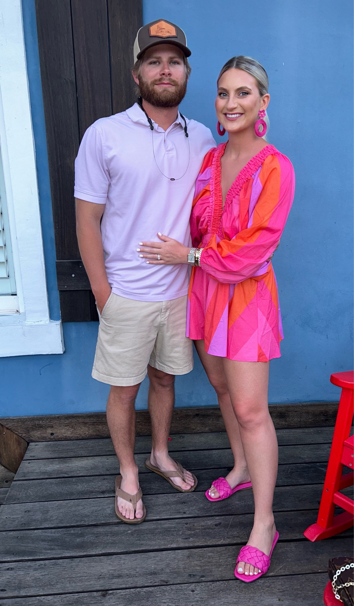 Vacay outfit 🌴 
Wearing size small and this cute pattern comes in other styles too! 