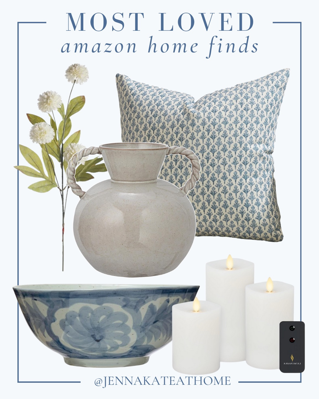 Most loved Amazon home finds include throw pillow, vase, pillar candles, decorative bowl, floral stems.

Home decor, Amazon finds, looks for less

#LTKHome #LTKSaleAlert #LTKSeasonal