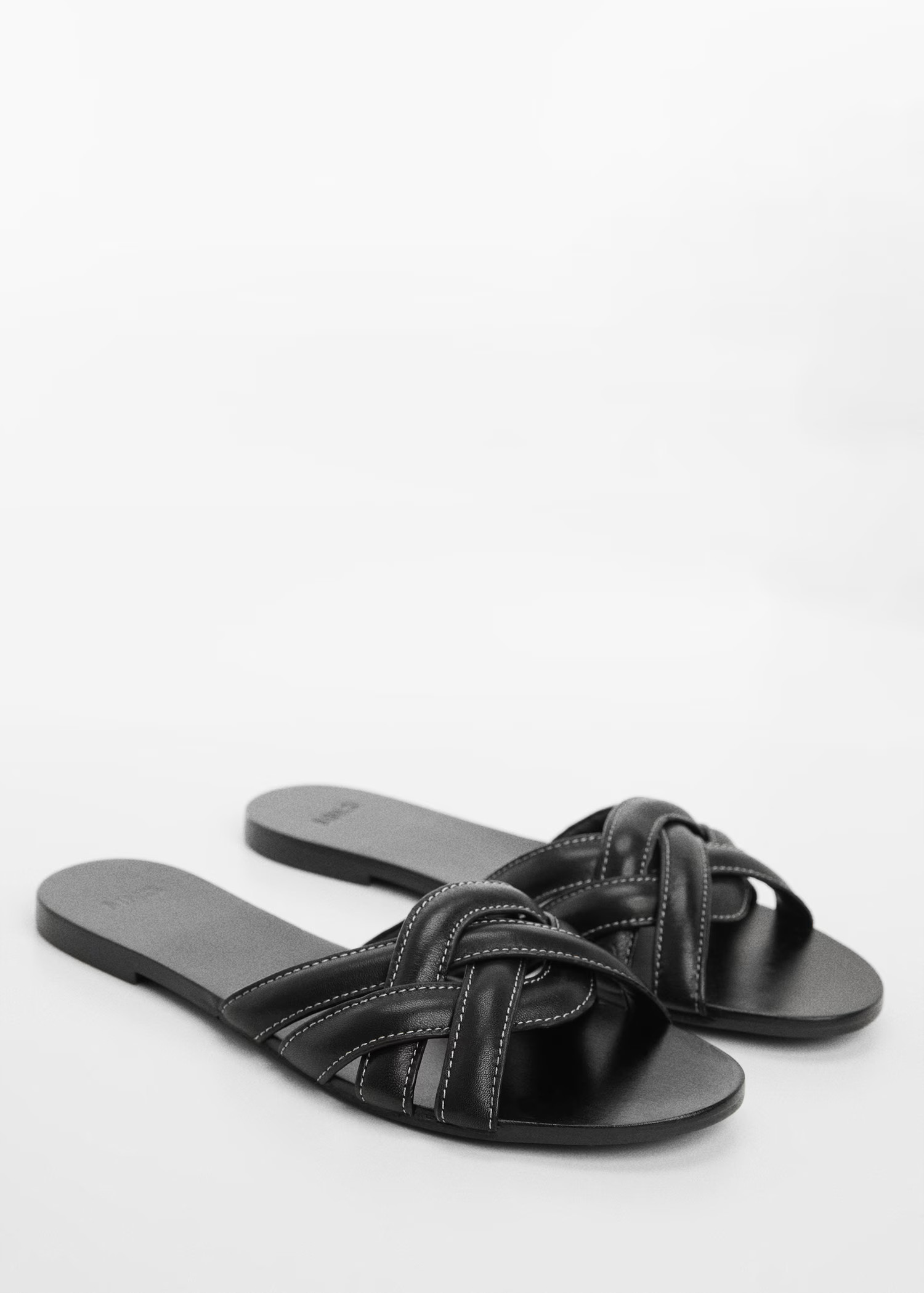 Leather straps sandals - Woman | MANGO USA | MANGO (US)
