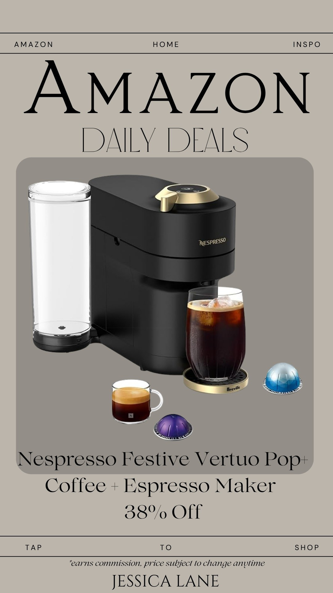 The cutest compact espresso maker — quick, consistent, and perfect for gifting or elevating your coffee bar.#CoffeeLovers #Nespresso #AmazonFinds #LTKKitchen #DailyDeals

#LTKGiftGuide #LTKSaleAlert #LTKCyberWeek