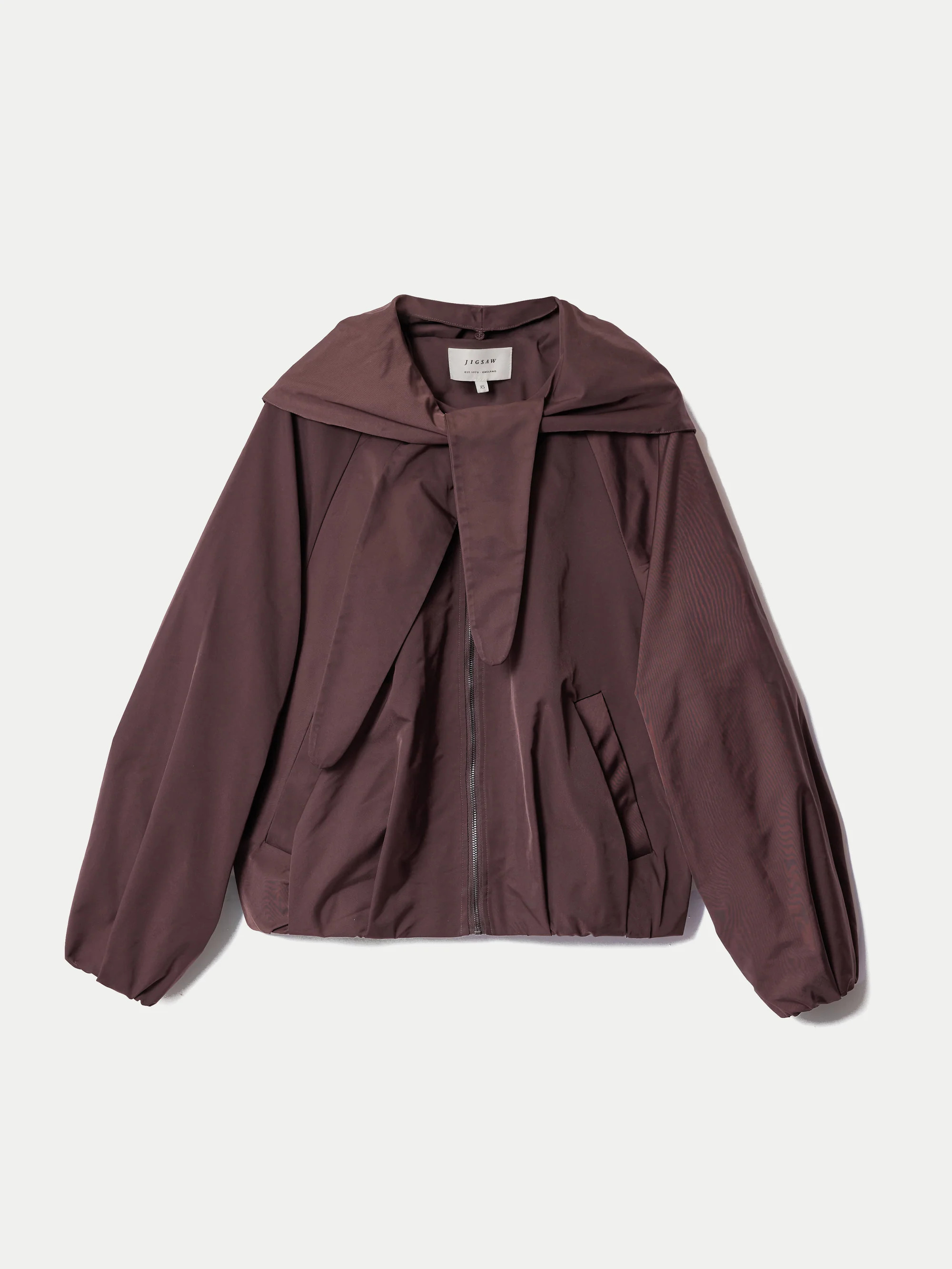 Hooded Bomber Jacket | Purple | Jigsaw (UK)