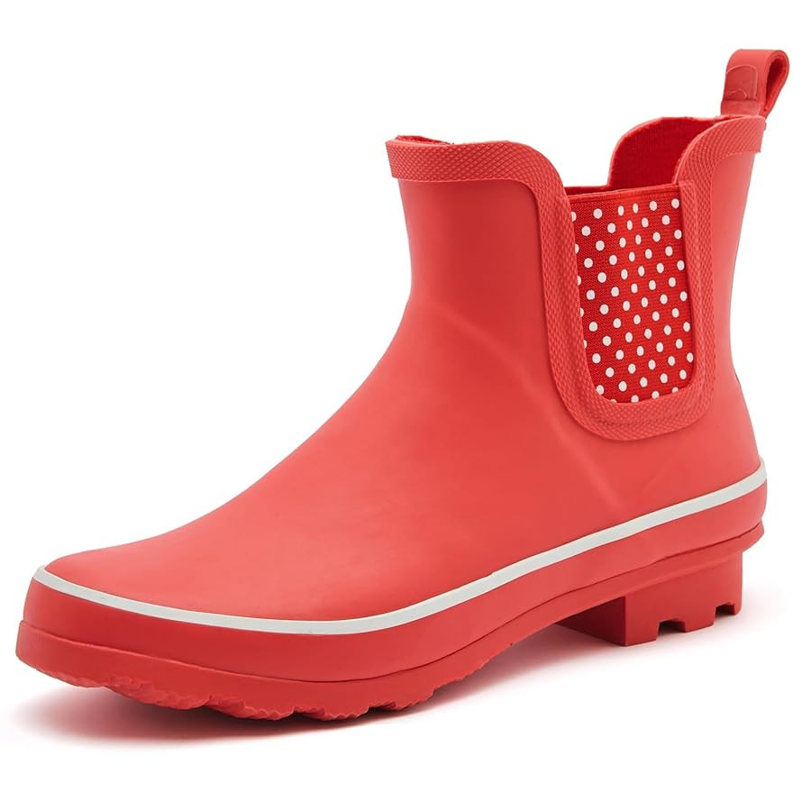 SWIFTFROG Rain Boots for Women - Waterproof Ankle Garden Shoes Anti-Slipping Floral Printed Rainb... | Amazon (US)