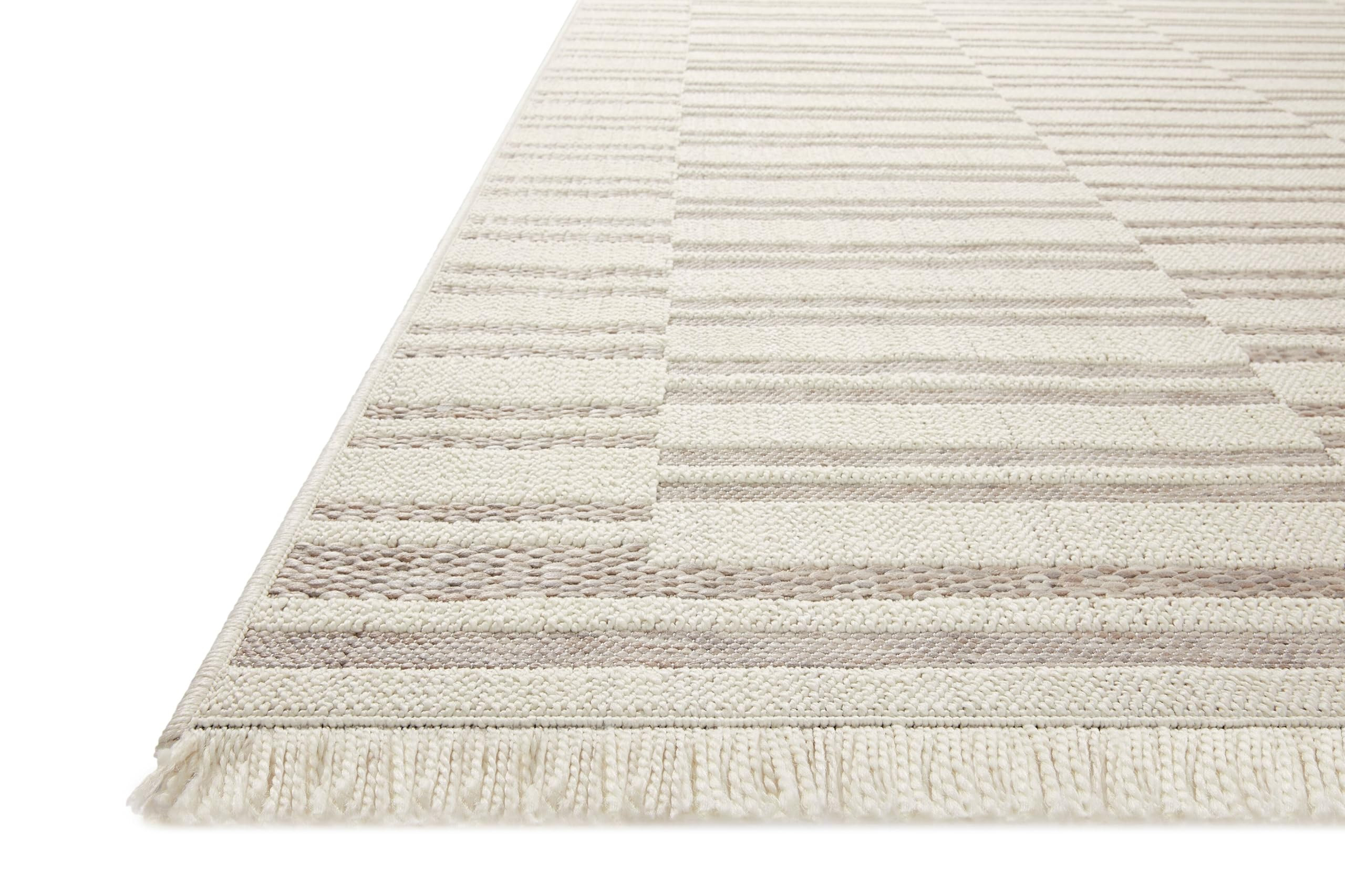 Loloi Amber Lewis Malibu Collection MAB-03 Tan/Ivory 6'-4" x 9'-2" Area Rug | Amazon (US)
