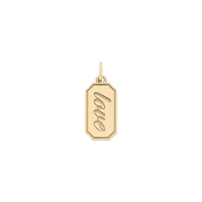 LOVE Tag Charm in Solid Gold SALE | Jane Win