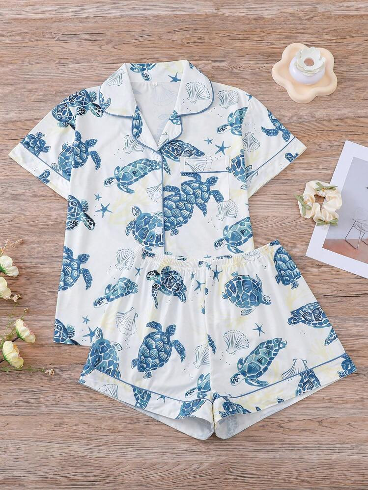 Sea turtle Pajamas  | SHEIN