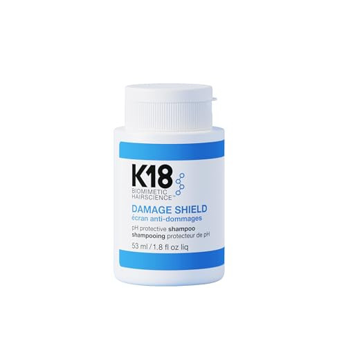 K18 Damage Shield Protective Shampoo, Reduces Frizziness & Tangles, Maintains Hair Health, 1.8 Fl Oz | Amazon (US)