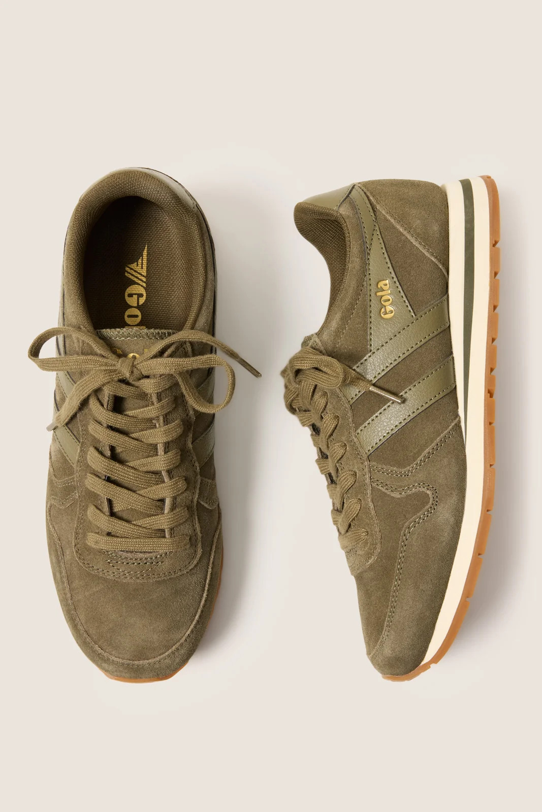 GOLA Women's Daytona Sneakers, Size 10, Khaki Green | Evereve