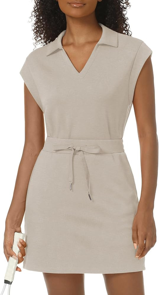 Womens Two Piece Skirt Sets Tennis Outfits Casual Cap Sleeve Lapel Shirt Summer Athletic Sport Sh... | Amazon (US)