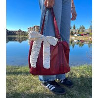 Crochet Bow Bag Charm | Etsy (US)