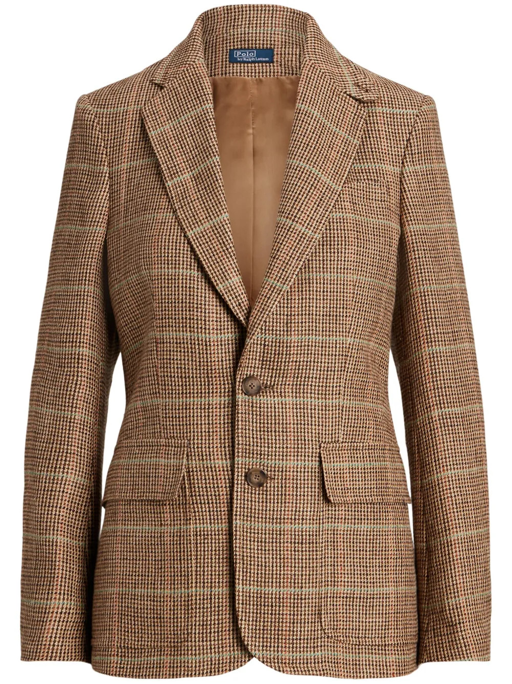 checked single-breasted blazer | Farfetch Global