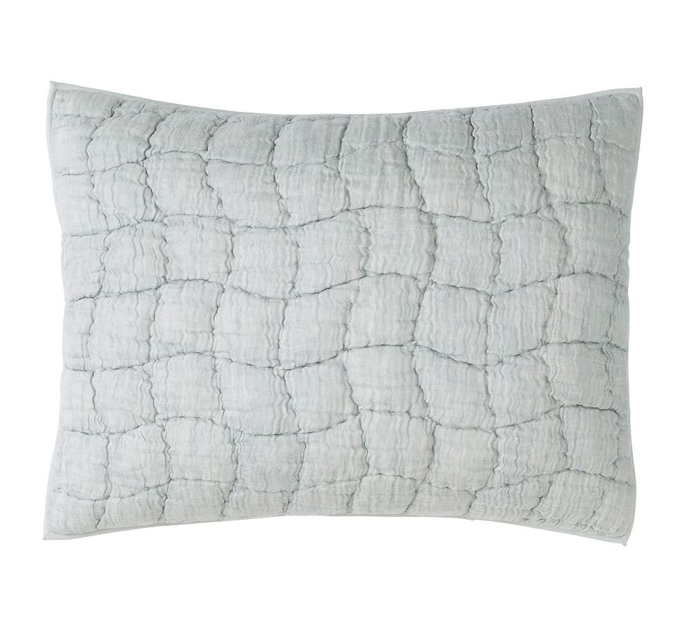 Cloud Linen Handcrafted Quilted Sham | Pottery Barn (US)