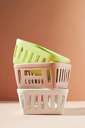Cottage Speckled Fridge Bin | Anthropologie (US)