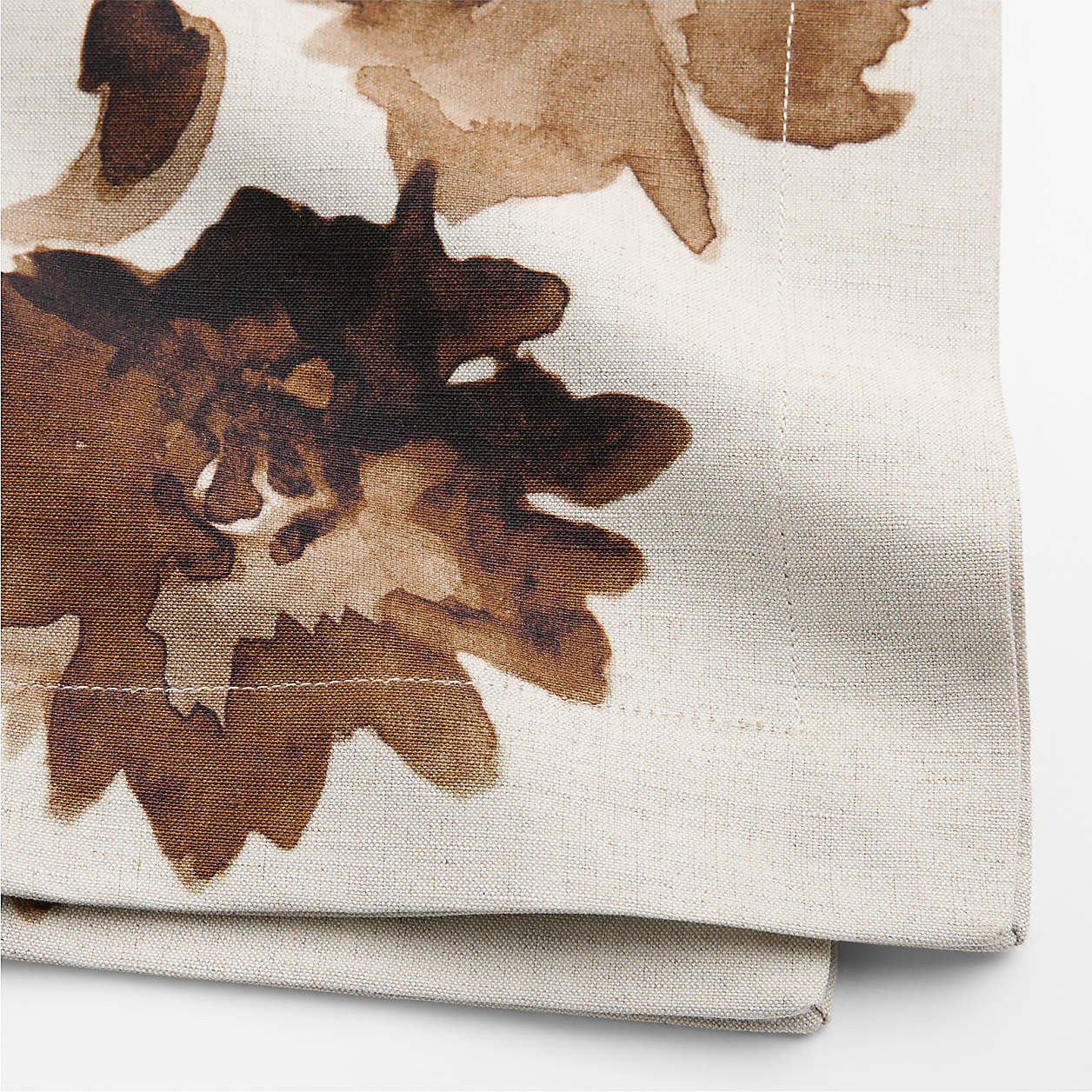 Watercolor Floral Linen Cotton Dinner Napkin, Set of 4 | Crate & Barrel | Crate & Barrel