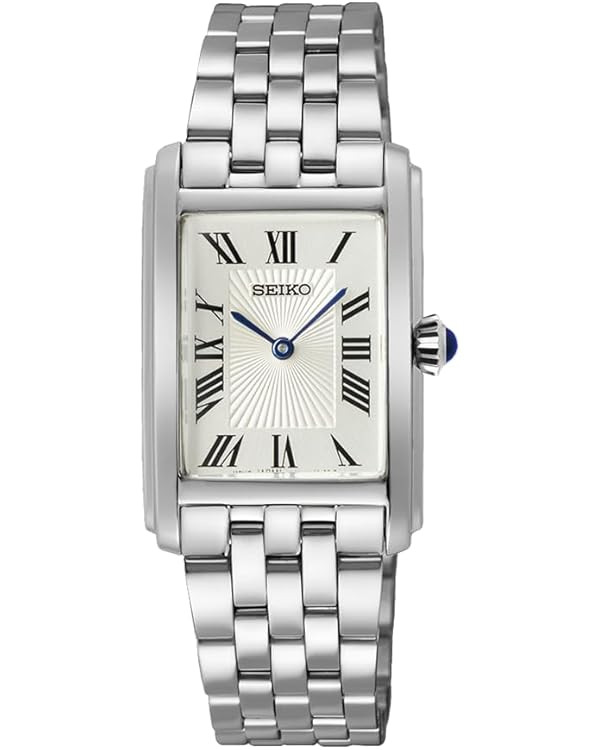 Seiko SWR083 Women's Wristwatch, Rectangle Face, Quartz, Silver, Bracelet Type, Bracelet Type | Amazon (CA)
