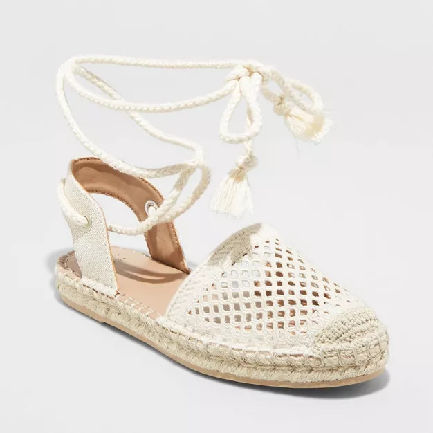 Women's Harriet Lace-Up Espadrille Flats - A New Day™ | Target